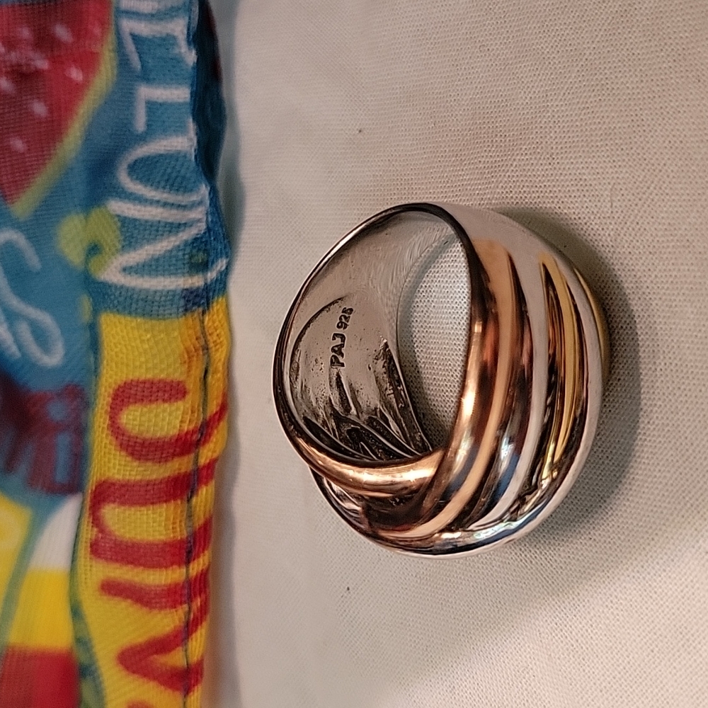 PAJ Silver and Gold Ring